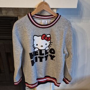 Hello Kitty Gray Sweatshirt with Red Trim